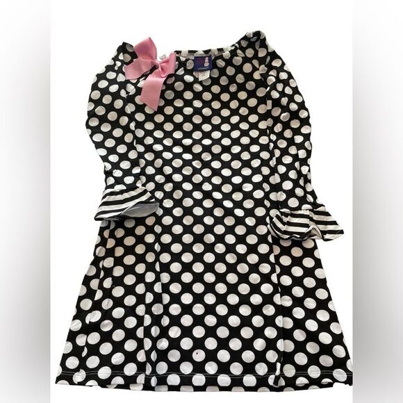126- GIRLS POLKA DOT DRESS - Picture 3 of 7
